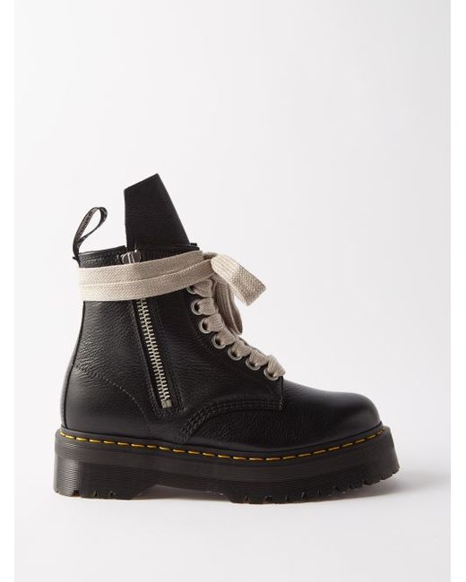 Rick Owens X Dr. Martens Chunky-sole Leather Boots