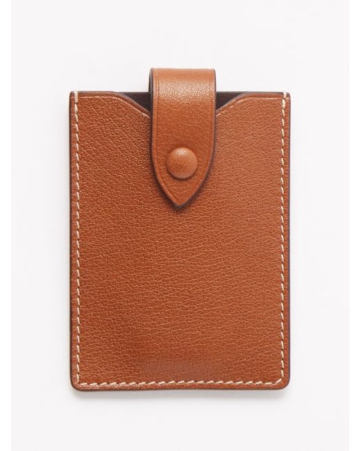 Métier Small Grained-leather Cardholder