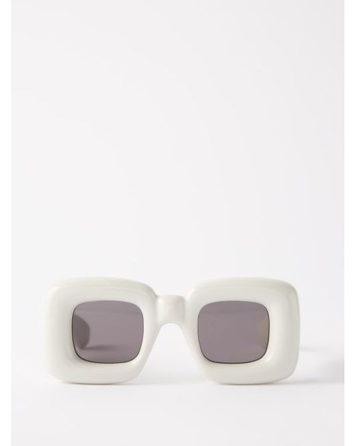 Loewe Eyewear Inflated Square Acetate Sunglasses