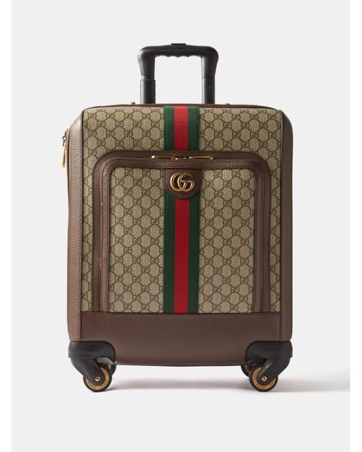 Gucci Savoy Gg Supreme Canvas Carry-on Suitcase