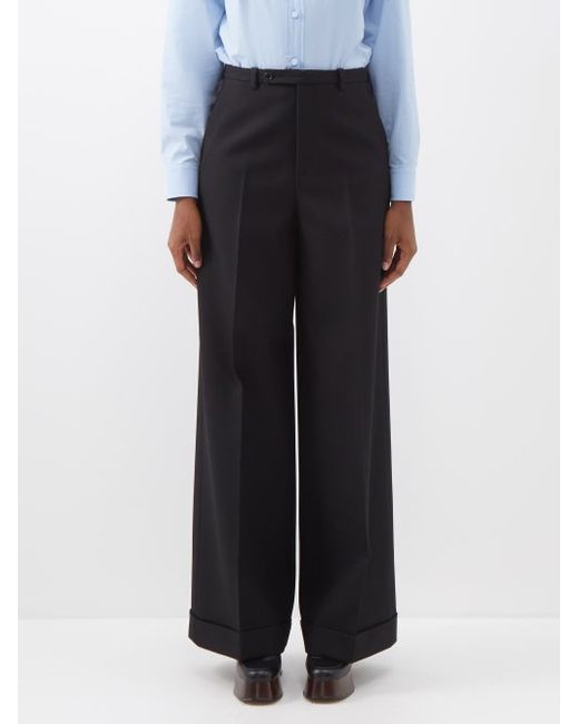 Gucci Wide-leg Wool-twill Trousers