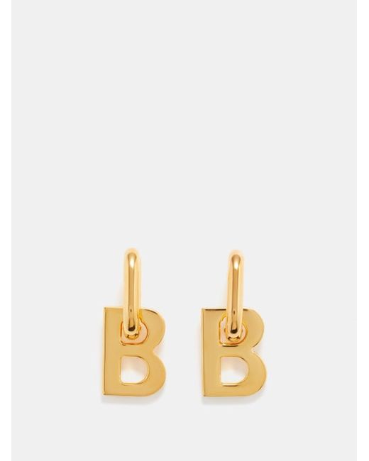 Balenciaga B Drop Earrings