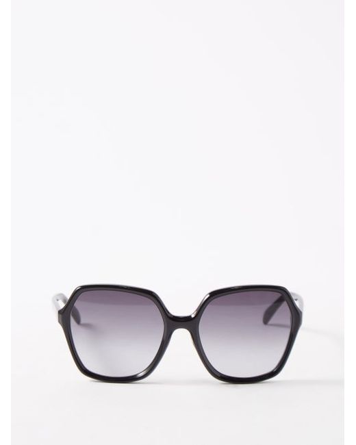 Celine Thin Story Oversized Acetate Sunglasses