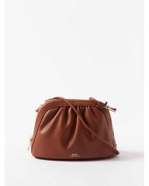 A.P.C. . Ninon Small Faux-leather Clutch Bag