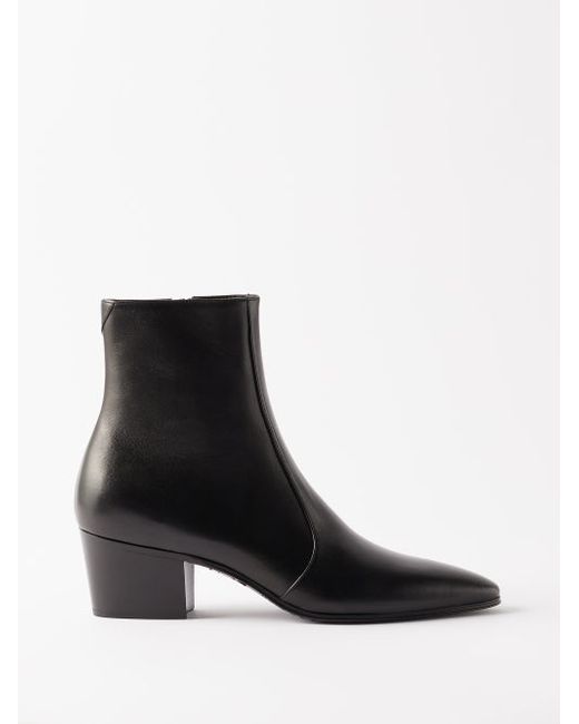 Brunello Cucinelli Leather Point-toe Ankle Boots