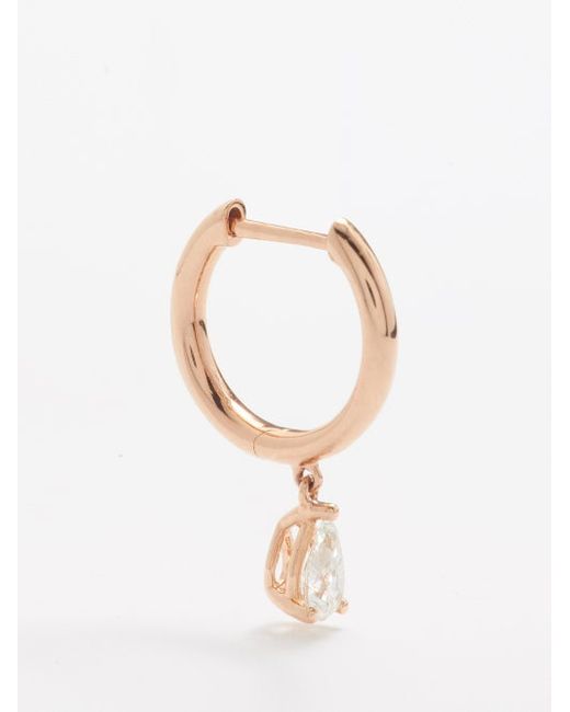 Anita Ko Diamond Drop 18kt Rose-gold Earring