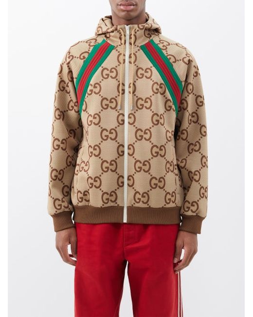 Gucci GG-print Shell Hooded Jacket