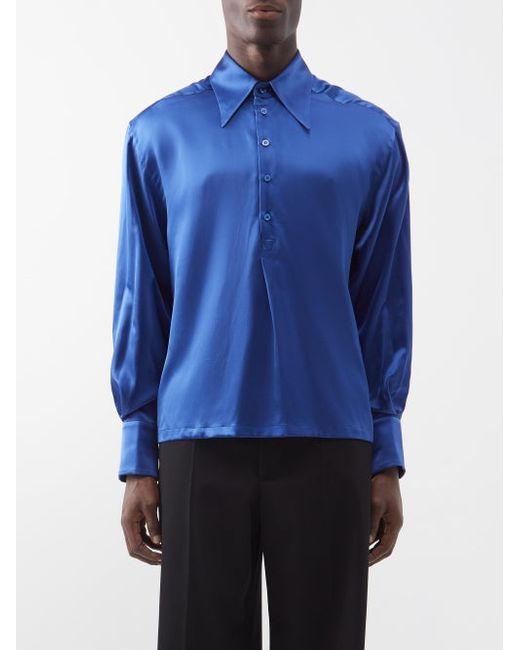 S.S. Daley Fergus Silk-crepe Shirt