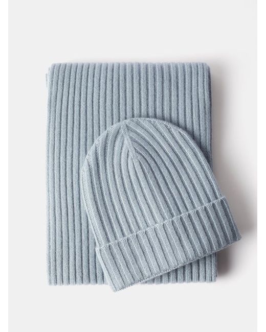 Arch4 Beanie And Scarf Ribbed-cashmere Travel Set