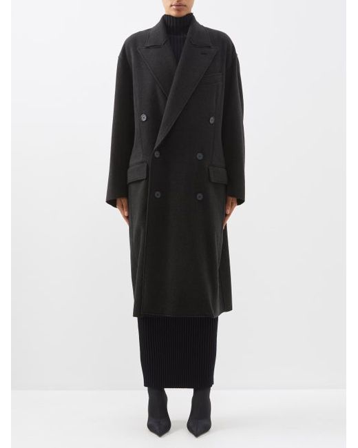 Balenciaga Double-breasted Cashmere-blend Coat
