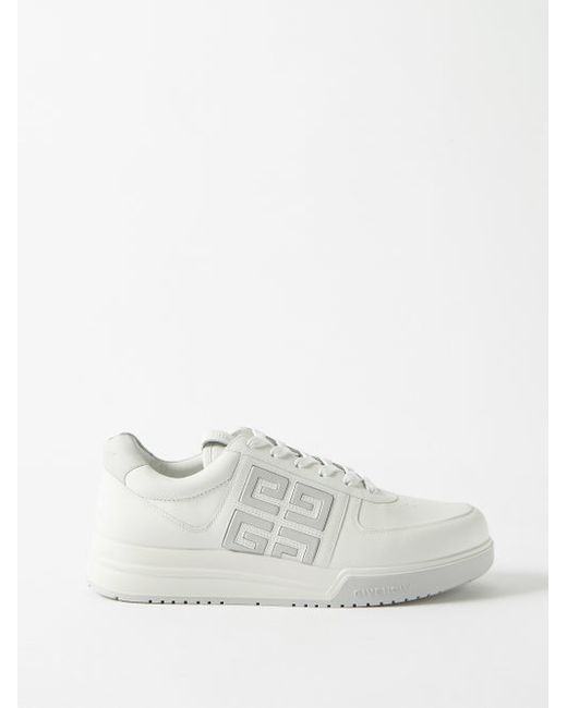 Givenchy 4g-debossed Leather Trainers