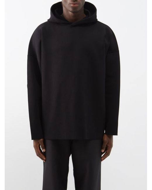 Balenciaga Compact-knit Hooded Sweatshirt