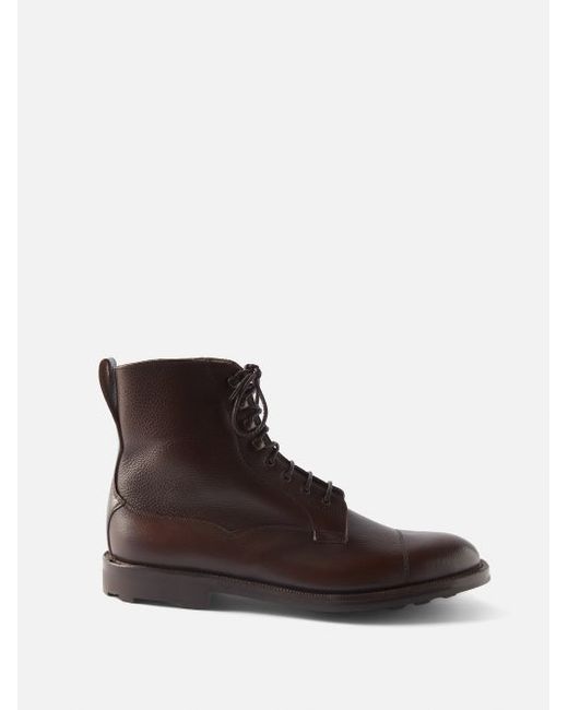 Edward Green Galway Leather Lace-up Boots