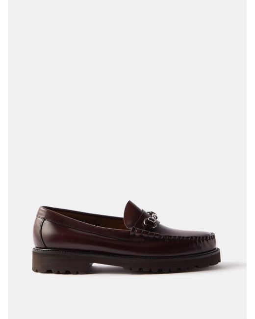 Marni Pierced Leather Penny Loafers