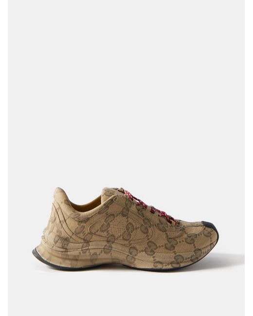 Gucci Run Gg Leather Trainers