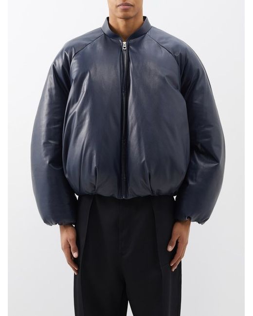 Loewe Quilted Leather Bomber Jacket