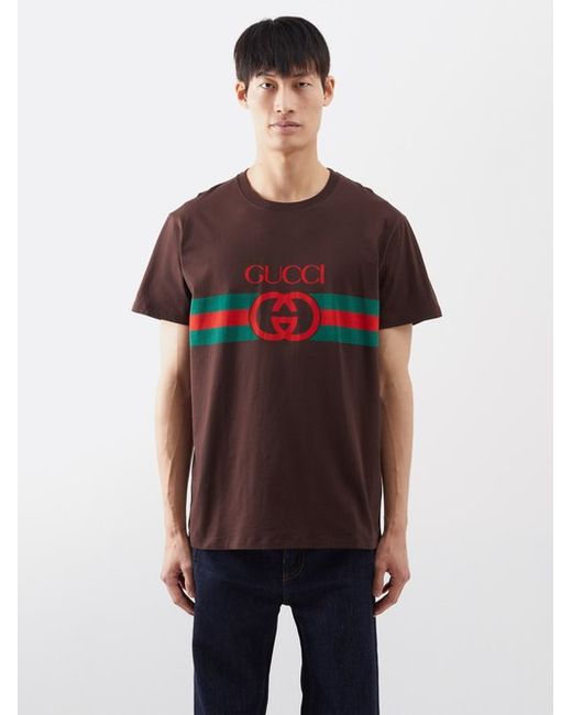Gucci Logo-print Cotton-jersey T-shirt