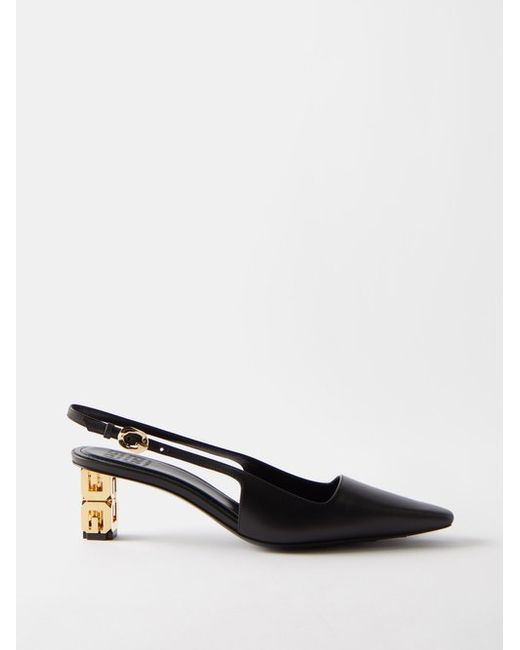 Givenchy G Cube 50 Leather Slingback Pumps
