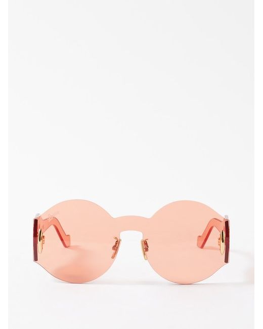 Loewe Eyewear Round Rimless Acetate Sunglasses