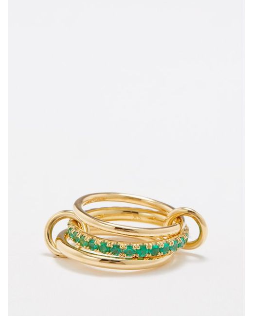 Spinelli Kilcollin Petunia Emerald 18kt Gold Ring