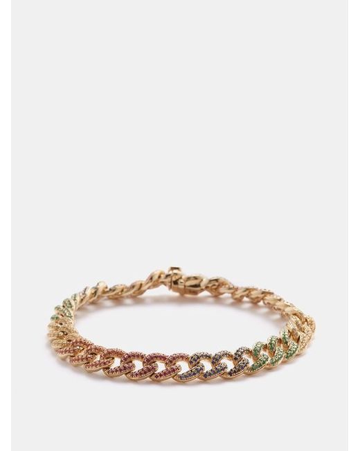 Sydney Evan Sapphire 14kt Gold Chain-link Bracelet