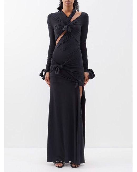 Balenciaga Knotted Jersey Gown