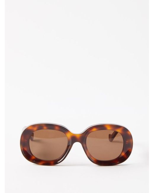 Loewe Eyewear Oval Tortoiseshell-acetate Sunglasses