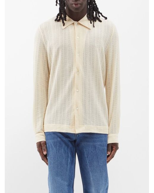 Séfr Ripley Striped Cotton-blend Shirt