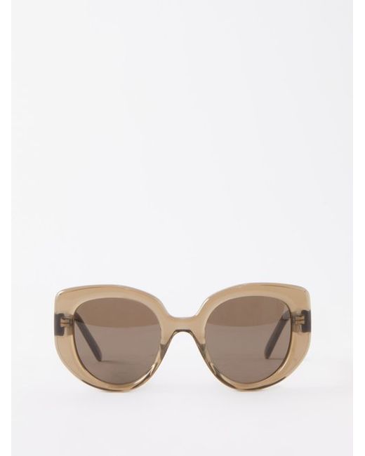 Loewe Eyewear Oversized Round Cat-eye Acetate Sunglasses