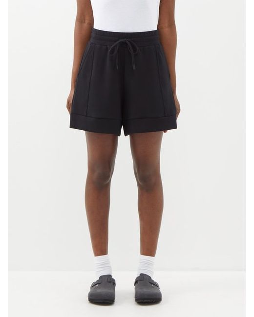 Varley Alder High-rise Double-faced Jersey Shorts