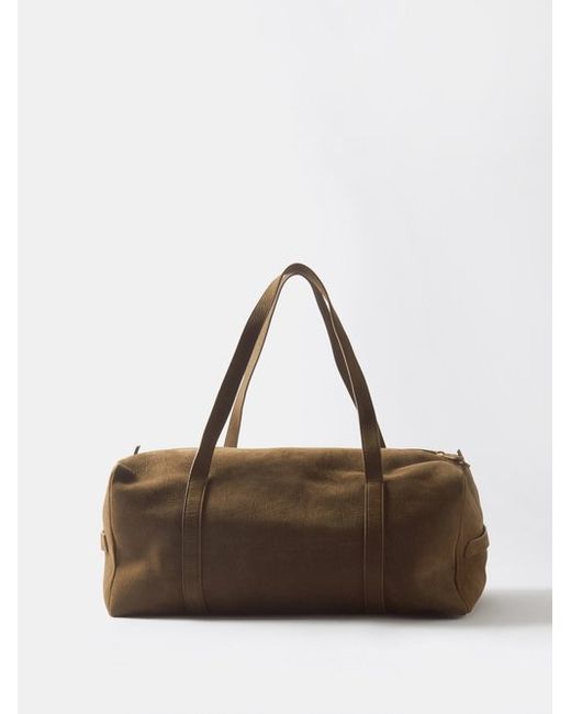 The Row Brushed-suede Holdall