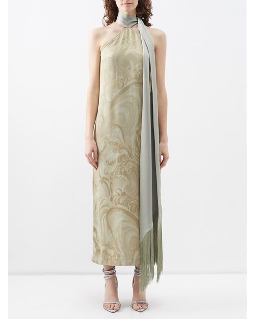 Taller Marmo Kempner Scarf Printed Dress