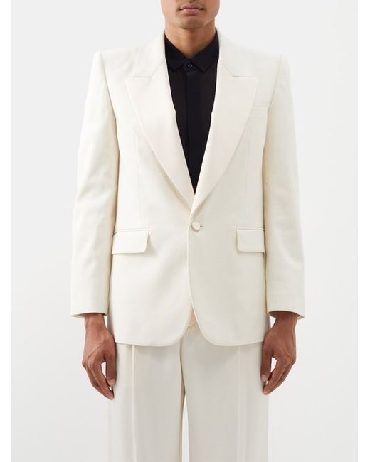 Saint Laurent Single-breasted Silk-blend Suit Jacket