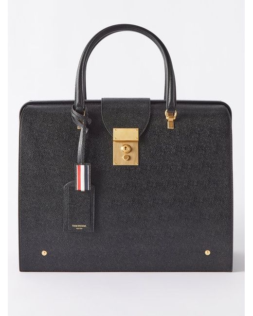 Thom Browne Mr Thom Grained-leather Briefcase