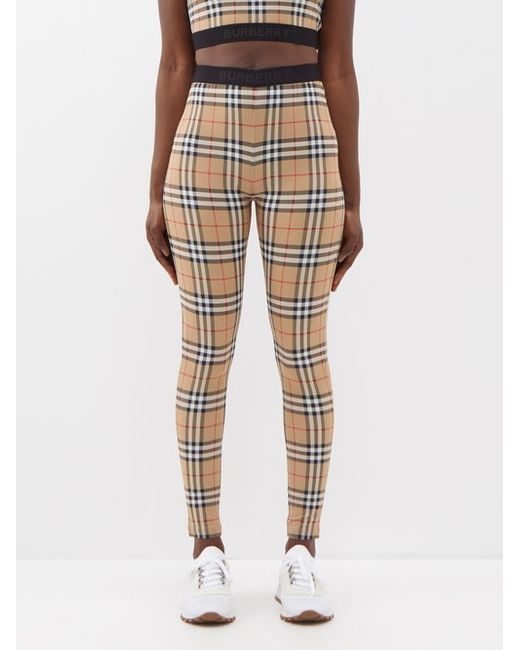 Burberry Archive Check Jersey Leggings