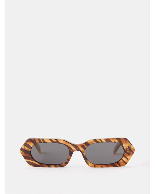 Celine Tiger Hexagonal Acetate Sunglasses