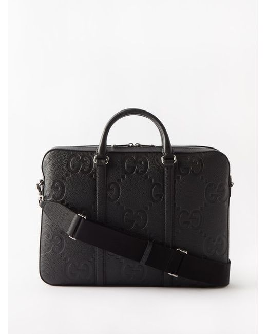 Gucci Jumbo Gg Leather Briefcase