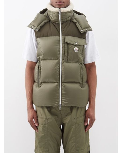 Moncler Oust Recycled-shell Quilted Down Hooded Gilet