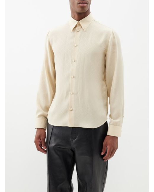 Gucci GG-jacquard Silk Shirt