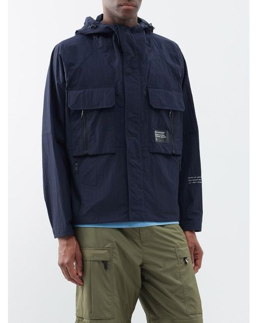 Moncler x FRGMT Dotter Logo-print Hooded Nylon Jacket