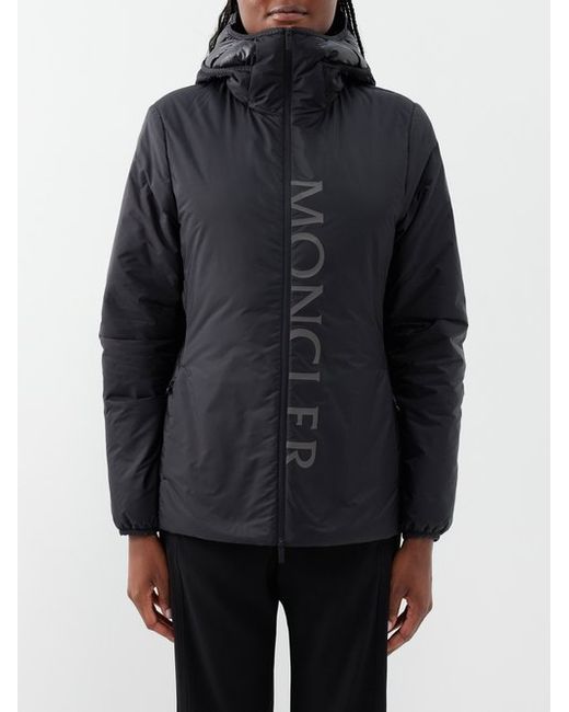 Moncler Sepik Hooded Quilted-panel Down Jacket