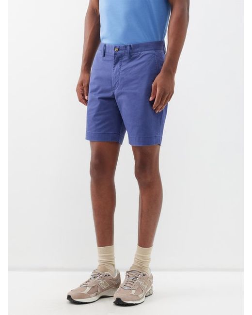 Polo Ralph Lauren Flat-front Cotton-blend Shorts