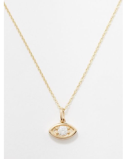 Sydney Evan Eye Diamond 14kt Gold Necklace