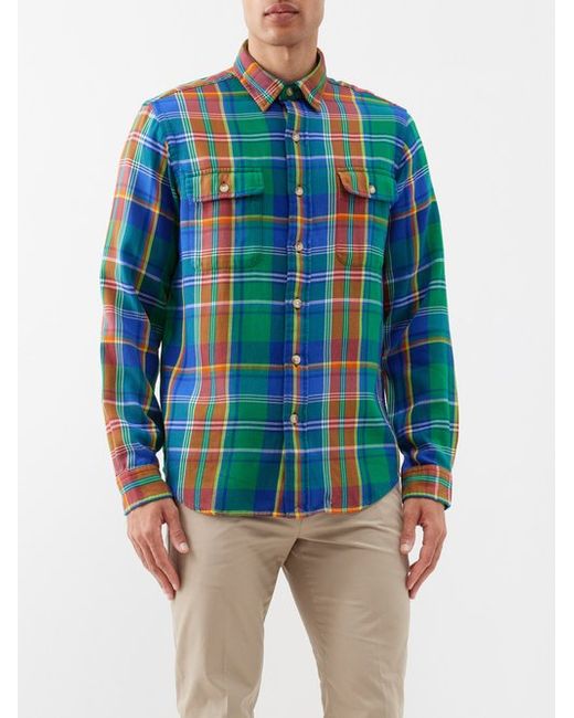 Polo Ralph Lauren Ranch Checked Cotton-flannel Shirt