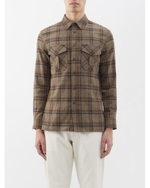 Nili Lotan Flap-pocket Check Flannel Shirt