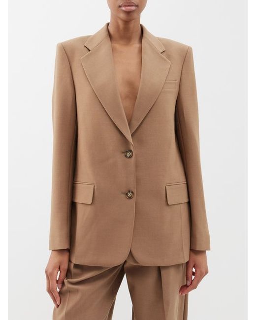 Victoria Beckham Detachable-panel Twill Tailored Jacket