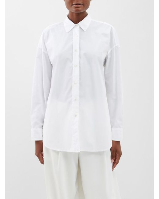 Nili Lotan Mael Oversized Cotton-poplin Shirt