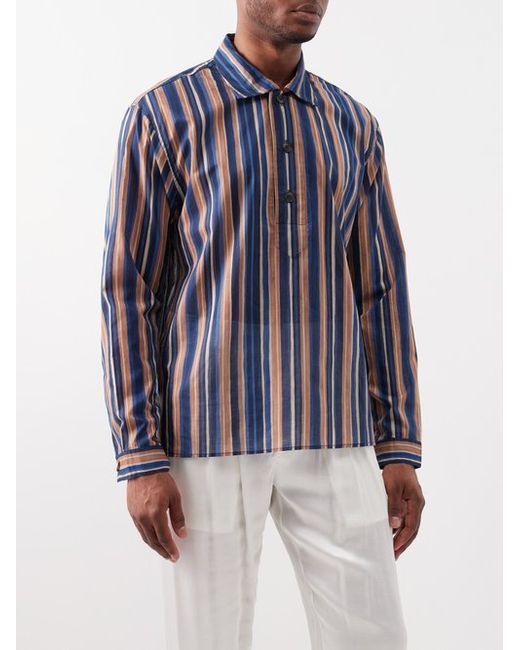Commas Artist Striped Cotton Shirt