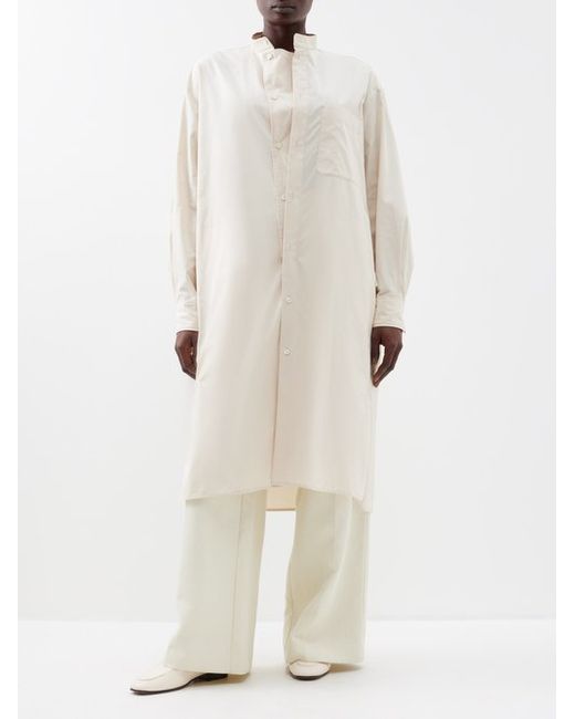 Lemaire Stand-collar Organic-cotton Shirt Dress