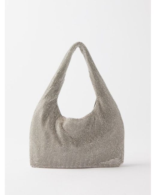 Kara Mini Crystal-mesh Shoulder Bag